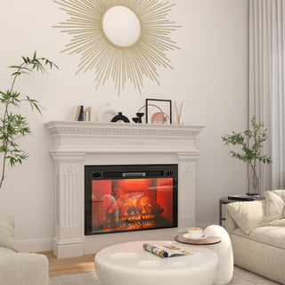 35 Inch Recessed Electric Fireplace – 5120 BTU Heater with Remote Control
