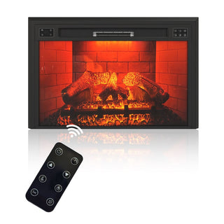 35 Inch Recessed Electric Fireplace – 5120 BTU Heater with Remote Control