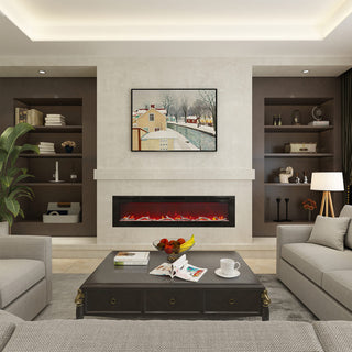 36/42/60/72 Inch 4780 BTU Recessed/Wall-mounted Electric Fireplace