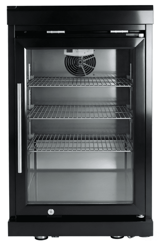 Black Outdoor Kitchen Island Refrigerator Cabinet – Single Door Stainless Steel Outdoor Kitchen Storage