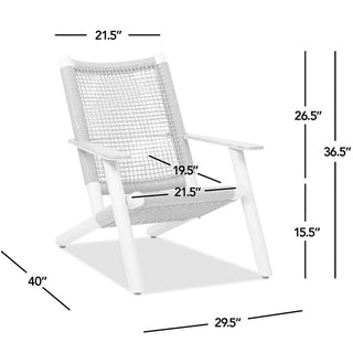 Outdoor Lounge Chair Natural Beige All Weather Wicker