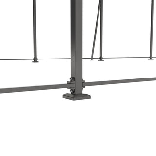 13 x 26.5 ft carport, 0.25mm thick, with protective film to prevent scratching, 2 pairs of adhesive gloves, 3 hooks, 12 expansion screws, 6 fixed iron pieces,versatile space