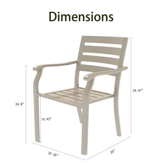 Set of 2 Iron Patio Chairs – Outdoor Metal Bistro Chairs for Garden, Patio & Poolside