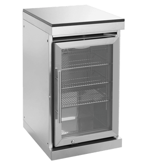 43" Outdoor Kitchen Island with 6-Burner 85,000 BTU Grill, Fridge, Rotisserie & Granite Countertops