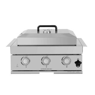 32-Inch Built-In Outdoor Kitchen LPG Gas Grill, 60,000 BTU Stainless Steel 4-Burner with Infrared Rear Burner