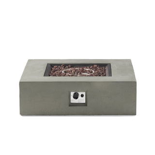 50,000 BTU Square MGO Propane Fire Table, Outdoor Gas Fire Pit with External Tank Design