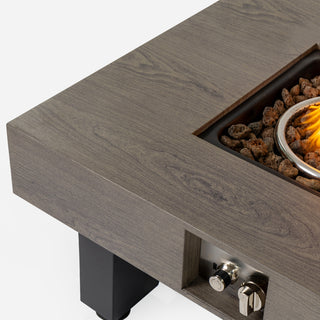 54_inch Iron Fire Pit with Ice Bucket Design
