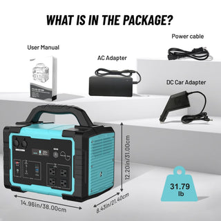1024Wh LiFePO4 Portable Power Station with Modular Inverter, MPPT Solar & 1800W AC Output