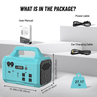 1024Wh Portable Power Station (1000W/1800W) with MPPT Solar Charging, 100W USB-C PD & IPX4 Protection