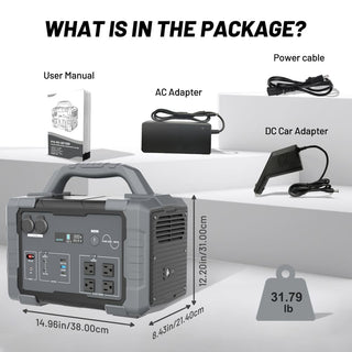 1000W Portable Power Station with High-Capacity Lithium Battery – Solar Generator for Camping, RV & Home Backup