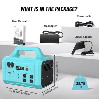 1024Wh Portable Power Station (1000W/1800W) with MPPT Solar Charging, 100W USB-C PD & IPX4 Protection
