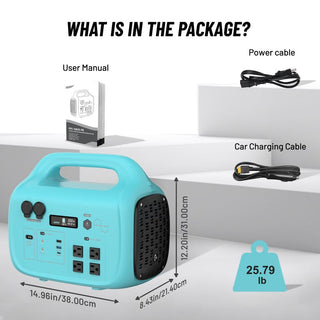 1024Wh Portable Power Station (1000W/1800W) with MPPT Solar Charging, 100W USB-C PD & IPX4 Protection for Camping & Home Backup