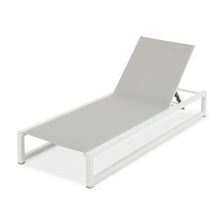 Five-Position Adjustable Two-Piece Outdoor Lounge Chair With Durable Aluminum Frame And Textilene Mesh Fabric