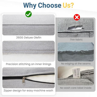 75 In All-Weather Metal 3-Seat Patio Sofa Couch with Thick Cushions & Frame