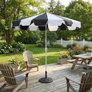 10FT Pagoda Patio Umbrella with Crank Lift & Tilt – Adjustable Outdoor Market Umbrella in Mint Green, Navy Blue & Black