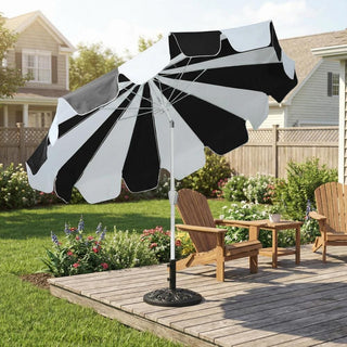 10FT Pagoda Patio Umbrella with Crank Lift & Tilt – Adjustable Outdoor Market Umbrella in Mint Green, Navy Blue & Black