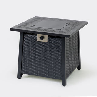 28-inch Iron Square Propane Fire Pit Table