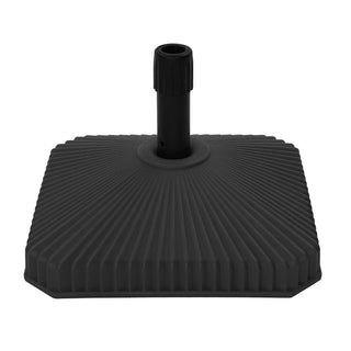 29 lbs. Square Water Filled Patio Umbrella Base in Black