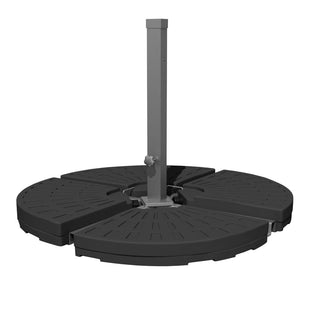 10FT Hexagonal Offset Patio Umbrella with Crank & Tilt, Available in Beige / Navy Blue / Tan / Red