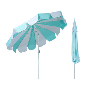 10FT Pagoda Patio Umbrella with Crank Lift & Tilt – Adjustable Outdoor Market Umbrella in Mint Green, Navy Blue & Black