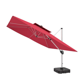 11 FT Square Patio Umbrella with Double-Top Vent – Large Outdoor Market Umbrella for Patio, Garden, Deck & Poolside
