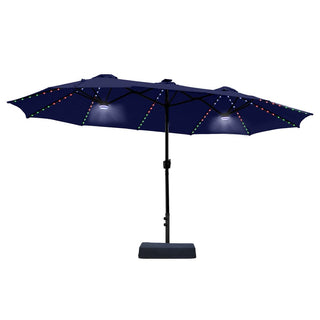 Patio Umbrella with RGB LED Lights