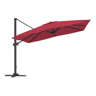 10 FT Square Cantilever Patio Umbrella - Red