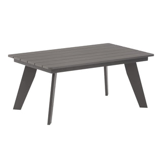 40-Inch Outdoor Rectangular Resin Coffee Table for Patio, Deck & Backyard