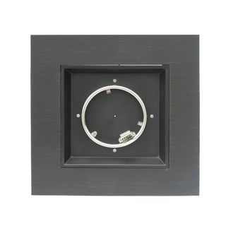 33" Outdoor Iron Square Propane Fire Pit, Tank Inside, Dark Gray - 50,000 BTU