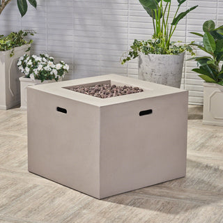 31" Square Propane Gas Fire Pit, 40,000 BTU Outdoor Fire Table for Patio & Backyard