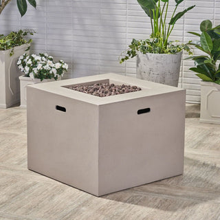 31" Square Propane Gas Fire Pit, 40,000 BTU Outdoor Fire Table for Patio & Backyard