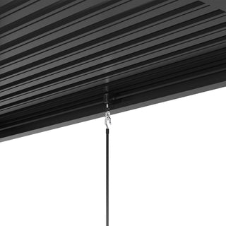 10x13FT / 10x19FT Louvered Pergola with Aluminum Frame and Adjustable Steel or Aluminum Louvers