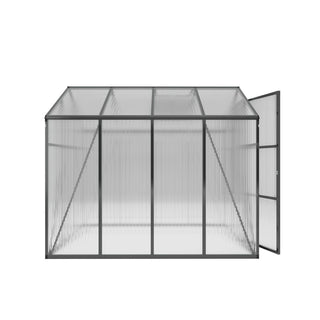 Walk-In Polycarbonate Greenhouse with Raised Base & Anchor Kit – Heavy-Duty Aluminum Greenhouse for Outdoor Backyard, All Seasons