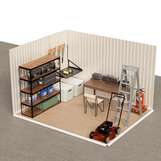 10x8 FT White Aluminum Garden Shed with Foundation, Outdoor Storage Shed with Hinge Door for Backyard