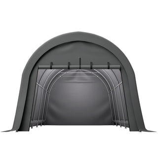 Heavy Duty Anti-Snow 10x20/12x20 FT Carport, Commercial Grade Steel Frame Portable Garage Canopy with Vented Waterproof Roof for Car/Boat/RV Storage