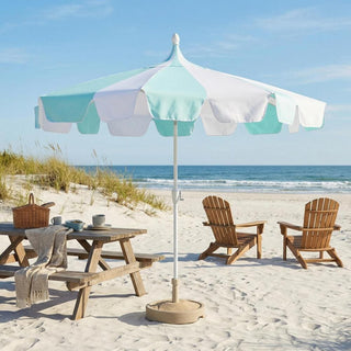 10FT Pagoda Patio Umbrella with Crank Lift & Tilt – Adjustable Outdoor Market Umbrella in Mint Green, Navy Blue & Black