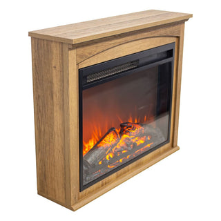 28-Inch TV Media Entertainment Center with Electric Fireplace
