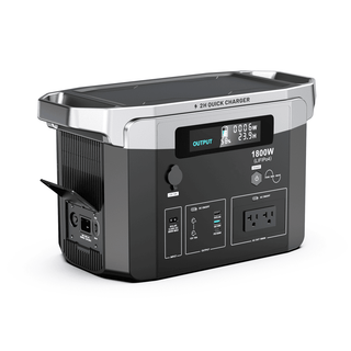 1800W Portable Power Station 1536Wh - Solar Compatible for Outdoor & Home Emergency
