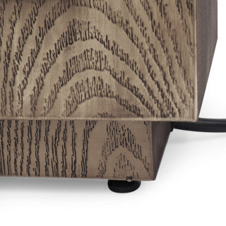 48" Outdoor 50,000 BTU Rectangular Iron Propane Fire Pit, Wood-Looking (Tank Cover not Included)