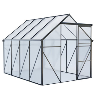 Polycarbonate Greenhouse Raised Base and Anchor Aluminum Heavy Duty Walk-in Greenhouses for Outdoor Backyard in All Season