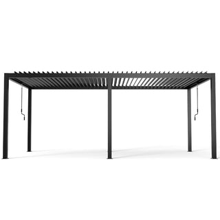 10x13FT / 10x19FT Louvered Pergola with Aluminum Frame and Adjustable Steel or Aluminum Louvers