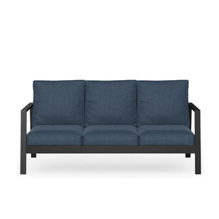 75" All-Weather Aluminum 3-seat Patio Sofa with Thick Cushions & Frame