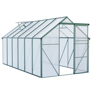 Polycarbonate Greenhouse Raised Base and Anchor Aluminum Heavy Duty Walk-in Greenhouses for Outdoor Backyard in All Season