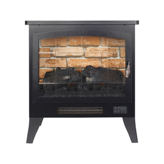 21-Inch Freestanding 3-Sided Electric Fireplace Stove Heater with 3D Flame Effect & Remote Control