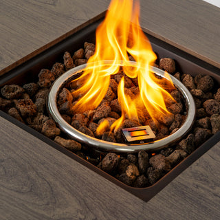 54_inch Iron Fire Pit with Ice Bucket Design