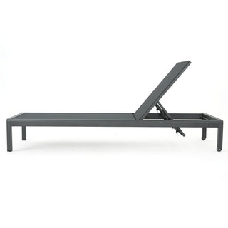 Coral Gray Outdoor Mesh Lounge Chair, Available In Single And Double Sizes