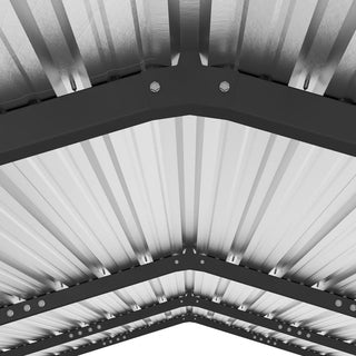 Metal Carport Heavy Duty with Galvanized Steel Roof, Outdoor Garage Car Shelter Shade for 2 Cars, Boats and Truck