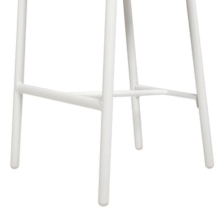 27.5" Rope Barrel Low Back Patio Counter Stool, Set of 2