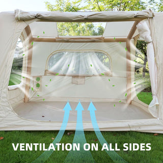 Inflatable SUV Camping Tent, Easy Setup 4-Season Waterproof Oxford Air Glamping Tent for 4-8 Persons