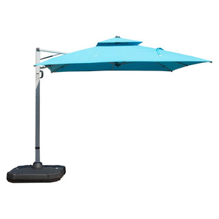 Aluminum Cantilever Patio Umbrella with Tilt Function – Outdoor Offset Market Umbrella for Backyard, Deck & Pool (Base Not Included)